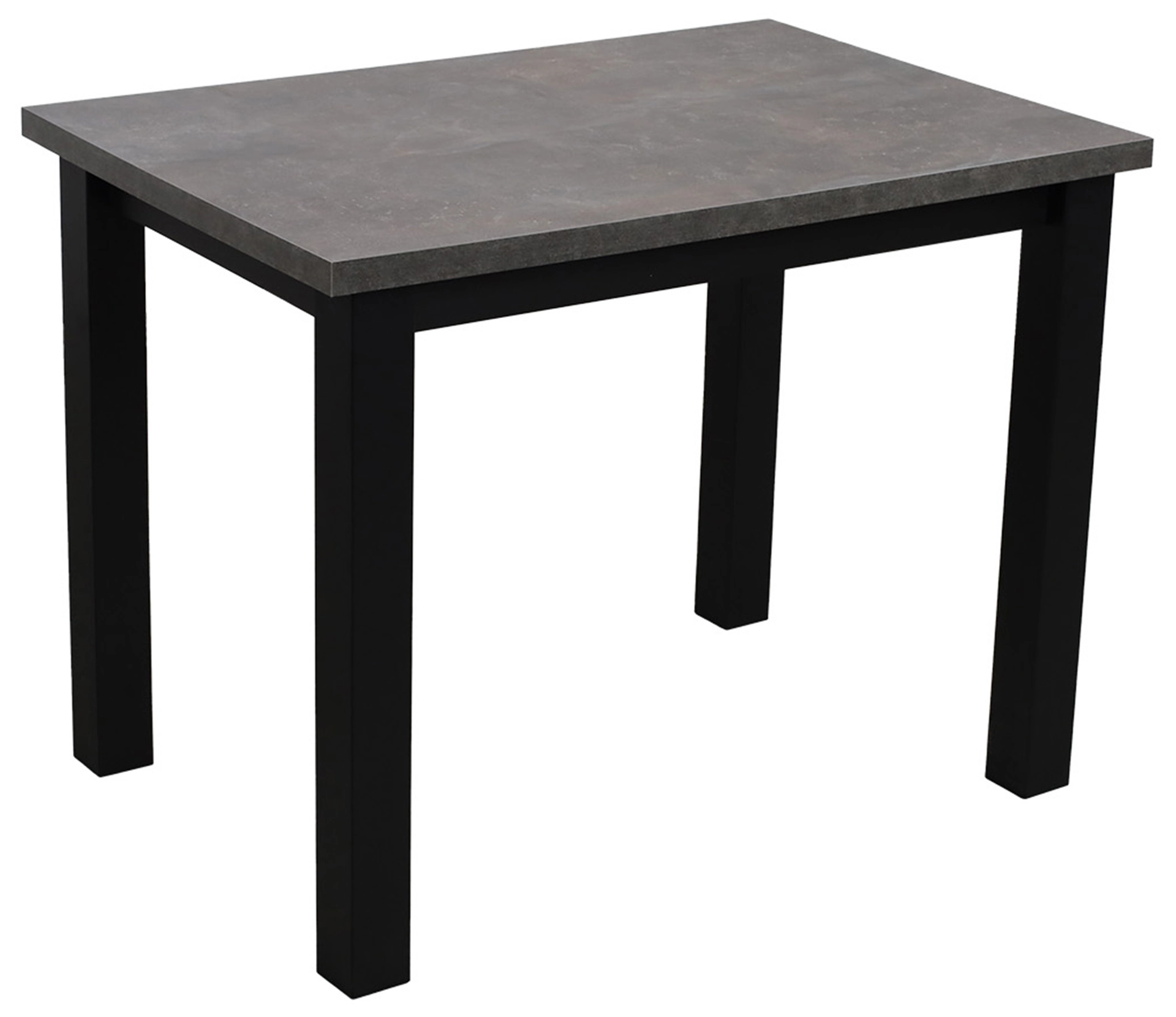 Tisch 100x70 mit 2 Stühlen M004-2 Schwarz/Beton