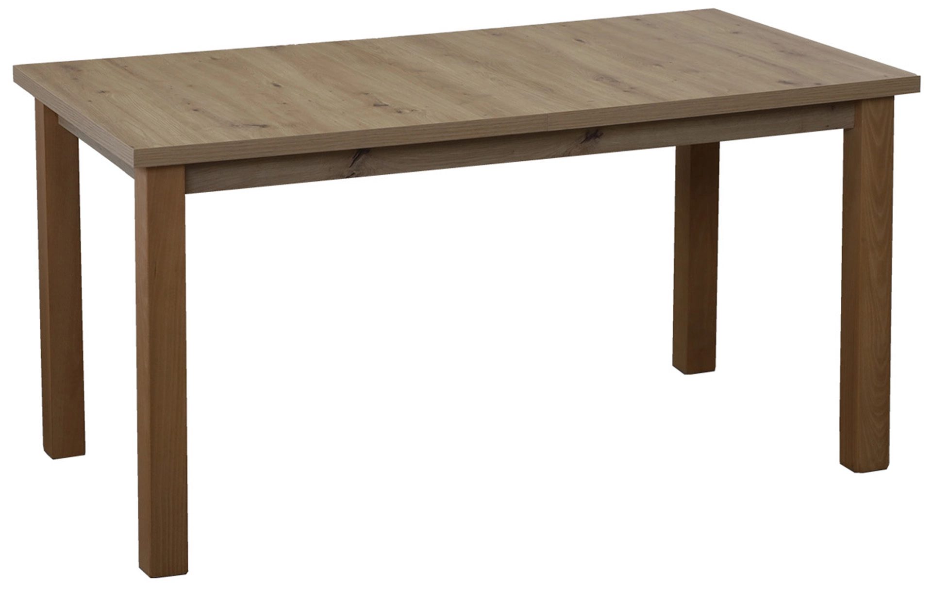 Set aus ausziehbarem Tisch 150/190x80 mit 6 Stühlen M018-6 Eiche Artisan