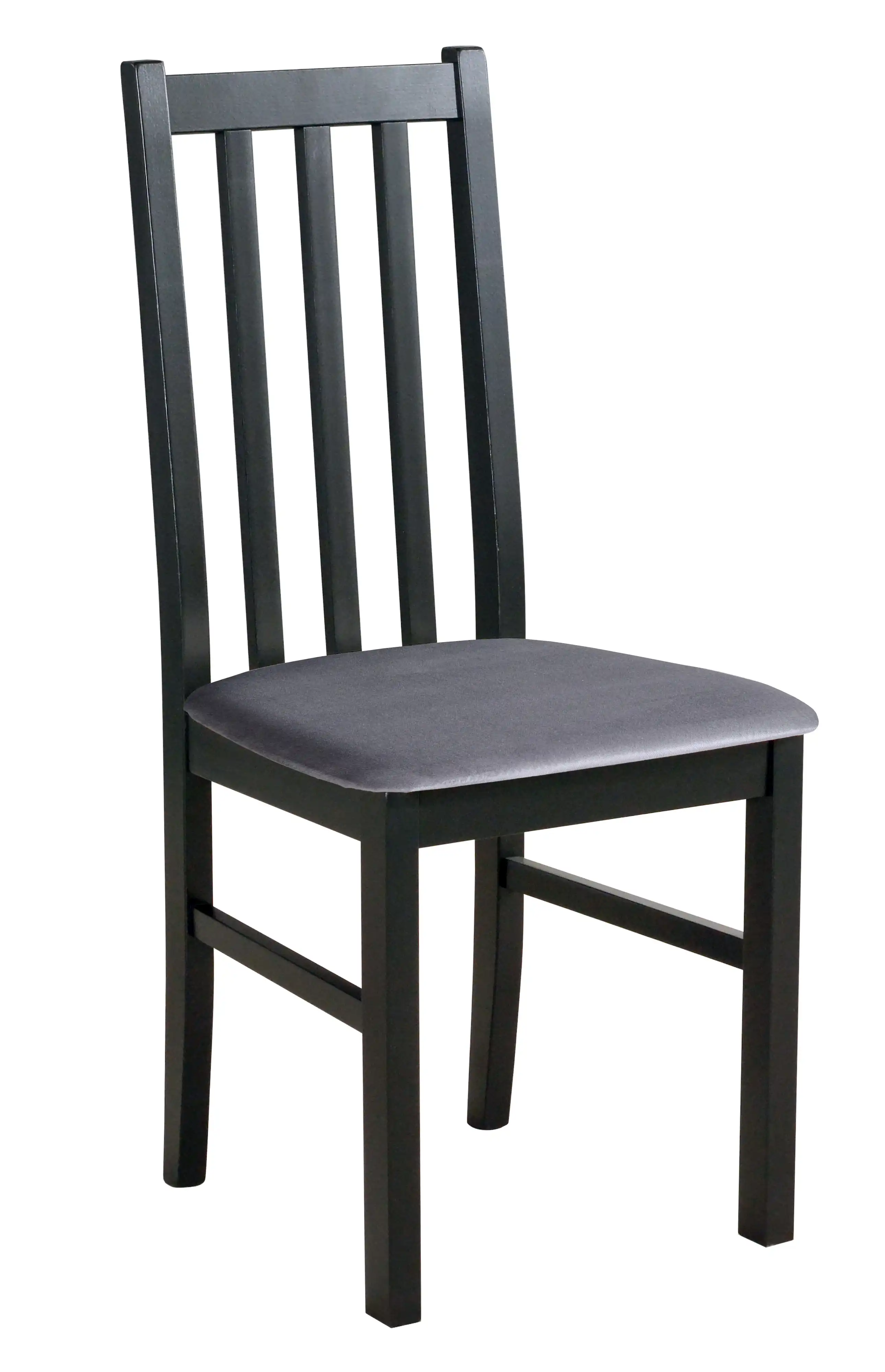 Set aus 2x Holzstuhl BOS10 Schwarz/Grau
