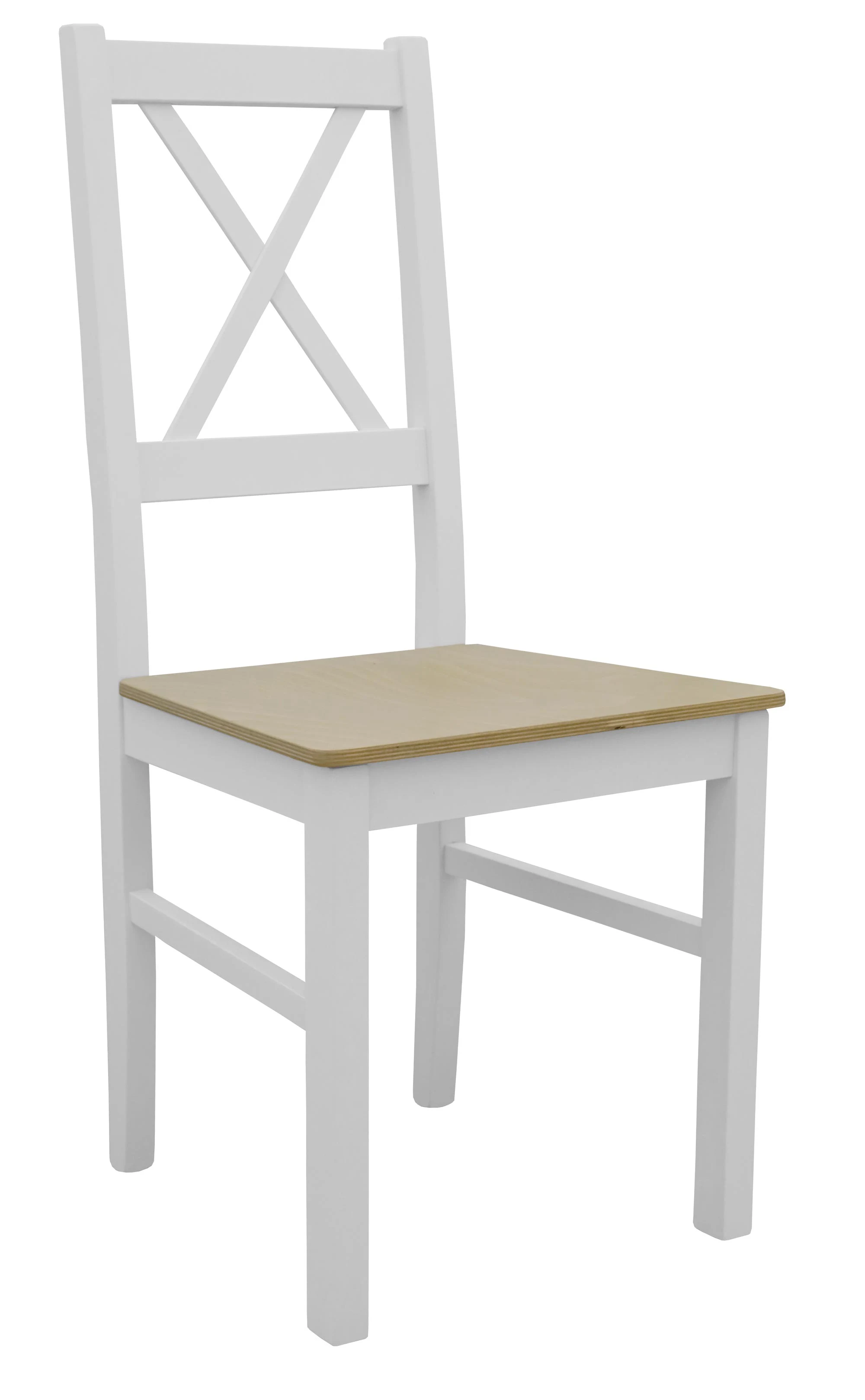 Set aus 2x Holzstuhl NIL10D Weiß/Eiche Grandson