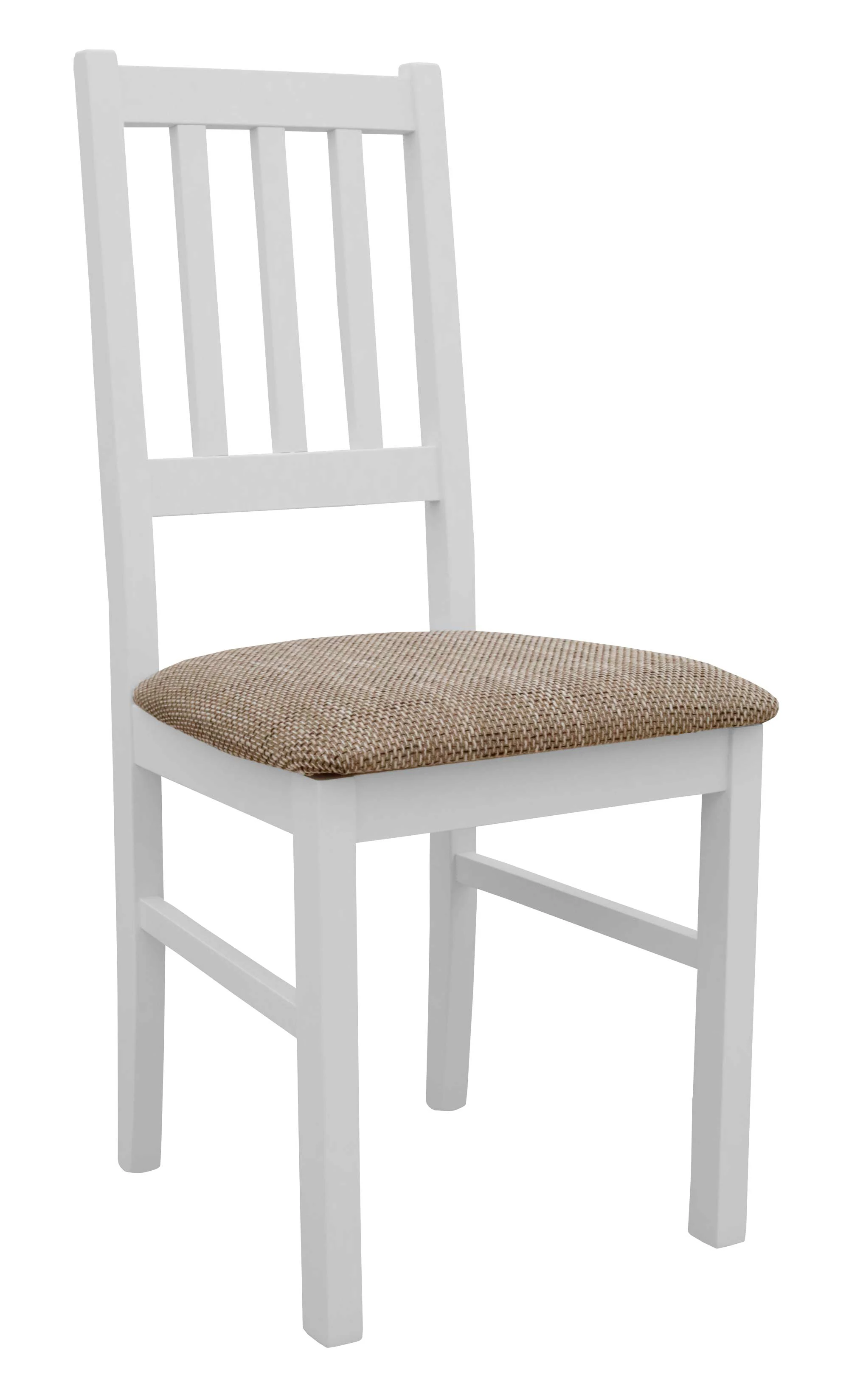 Set aus 6x Holzstuhl BOS04 Weiß/Beige